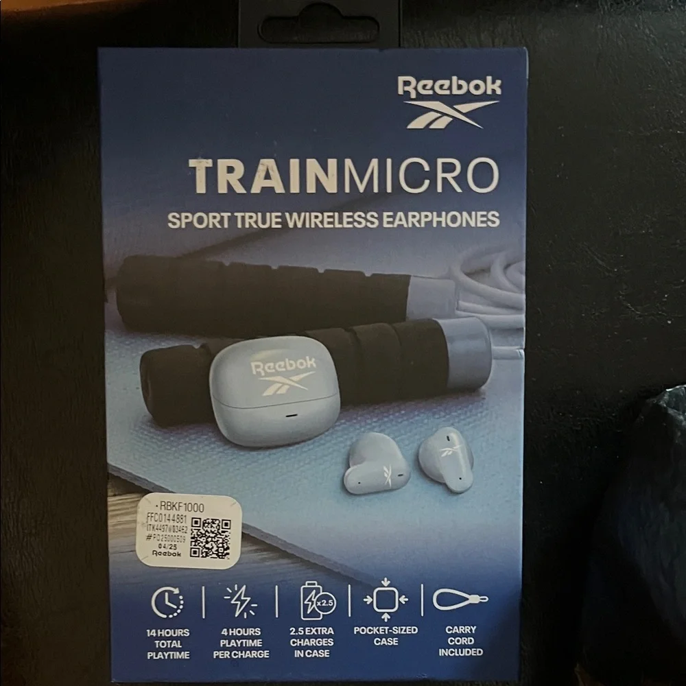 Reebok Train Micro Wireless Earphones - Soft Blue